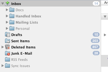 why is junk mail grayed out on outlook for mac